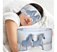Caballos raros moteados al galope, Antifaz para dormir, ideal para el hogar, viajes y trabajo por turnos. Cubre completamente los ojos y bloquea la luz.