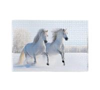 Caballos raros moteados al Galope, Rompecabezas de 1000 Piezas, Rompecabezas de Madera para Toda la Familia, decoración de Pared para Adultos y Adolescentes.