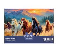 Caballos Salvajes Rompecabezas para Adultos Una Obra De Arte Que Supone Un Gran Desafío Fascinará A Hombres Y Mujeres (A Partir De 14 Años) 38x26cm/1000pcs