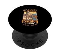 Caballos y música Country Divertida Guitarra Ecuestre Occidental PopSockets PopGrip Adhesivo