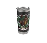 Cabaña Baba Yaga Anatomia Folclore Eslavo Fantasy Vaso térmico de acero inoxidable de doble pared