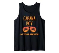 Cabana Boy, Divertida Fiesta de Verano en la Piscina, Camarero Camiseta sin Mangas