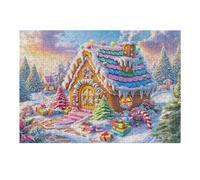 Cabaña Camino Forestal nevado Rompecabezas 300 Piezas Cartón para Toda La Familia Juego Compartir Estimulación Cognitiva Regalo Fin De Año Mejor Valorado 300 PCS