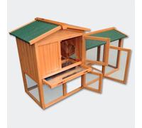 Cabaña conejos roedores gallinero conejo u otros animales pequeños de madera 1465 x 520 x 855 mm 3716013