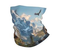 Cabaña De Alces Osos Y Pájaros Vida Silvestre Árboles Naturaleza Antiguo Hombre Mujer Cuello Bufanda Lavable Bufanda Facial Cómodo Polainas De Cuello para Hombre Mujer Yoga