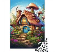 Cabaña de Cuentos de Hadas Rompecabezas Imposible,desafío para Adultos Cartoon Entretenimiento Creativo 1000 Piezas Obra De Arte De Juego De para Adultos Y Niños Mayores De 12 Años 1000pcs (75x50cm)