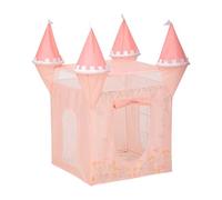 Cabaña de juego castillo poliéster rosa 130x78x78cm 78 cm
