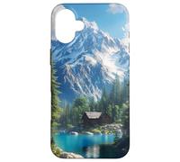 Cabaña de montaña Retiro Junto al Lago Carcasa para iPhone 16 Plus