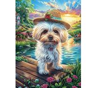 Cabaña de Navidad a la luz de la luna Puzzle 1000 Piezas Desafío Intelectual Avanzado Cuento de hadas fantástico animal Rompecabezas Para Adultos Obra De Arte Colorido DIY Creativo Decoración Hogar 10