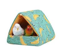 Cabaña de pájaros climatizada - Casa cálida de Peluche para pájaros de compañía, cómoda de para periquitos, pinzones, Canarios | Cojín de Percha de Forro Polar Suave | Bolsillo de Percha