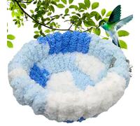 Cabaña De Pájaros - Cockatiel Cockatiel Bed | Cama De De Reproducción De Loros | 6.3x5.91x3.15 Pulgadas, Vellón De Coral, De Loro Canario De Pinzas, Refugio De Comodidad para Pájaro