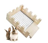 Cabaña para Conejo | Refugio Jaula Dúplex | Hábitat Madera Actividad Decorativa para Hamsters Chinchillas Conejos Dodo Descanso Juego Rongement Escondite