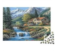 Cabane de montagnePuzzles 1000 Pièces Pour Adultes, Jeux ÉducatifsPaysage Rustique