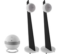 Cabasse 2x Riga 2 blanco mate / negro mate + The Pearl Sub blanco mate - Sistema de altavoces 2.1, Subwoofer inalámbrico, 1000 W