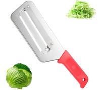 Cabbage Shredder for Coleslaw, Cortador profesional de repollo de acero inoxidable, rallador de hierbas para chucrut y ensalada, cortador manual de ensalada y rallador de verduras (rojo)