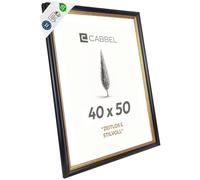 CABBEL AVI - Marco de fotos vintage negro y dorado, 40 x 50 cm, estilo antiguo con motivos ornamentales, marco elegante para pósteres, fotos y obras de arte