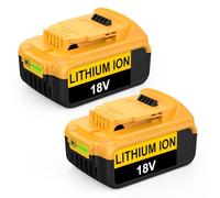 Cabeattee 2 baterías de repuesto de 18 V 5,0 Ah para batería Dewalt de 18 V | Compatible con Dewalt 18 V DCB184 DCB182 DCB200 DCB201 DCB180 DCB181