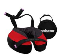 Cabeau The Neck's Evolution S3 - Almohada cervical inkl. Ohrstöpsel 25 cm (black/red/london)