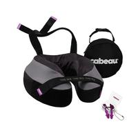 Cabeau The Neck's Evolution TNE S3 - Almohada cervical de viaje de espuma viscoelαstica para aviσn - Con correas de sujeciσn - Soporte de 360 gra