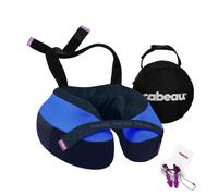 Cabeau The Neck's Evolution tne S3 Travel Travel Pillow Memory Foam Avin almohada - Almohada del cuello con correas de accesorio - Soporte de 360 ??