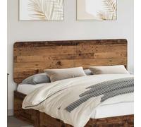 Cabecera moderna de material de madera, forma rectangular con parte posterior terminada, se adapta a interiores tradicionales y modernos, fácil de cuidar con un paño seco, montaje