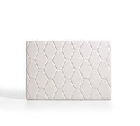 Cabecero ágata para cama de 150 de polipiel blanco 154x115x8. matris