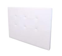 Cabecero anais de polipiel para cama matrimonio en color blanco 165,5 x 118 cm