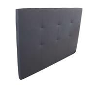 Cabecero anais de polipiel para cama matrimonio en color gris 165,5 x 118 cm