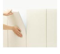 Cabecero autoadhesivo con estampado luminoso, acolchado para la pared de la cama de niños con autismo, paneles de pared tapizados y acolchados de 1,27 cm de grosor, cojín de pared autoadhesivo antic
