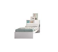 Cabecero cama conjunto dormitorio TEN DEKIT con aro 90x190 blanco