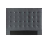 Cabecero capitoné gris oscuro 160 cm HALCIONA