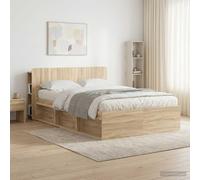 Cabecero con armario Madera de Ingeniería, Cabecera de madera de U, mueble multifuncional, organización y diseño moderno en tu dormitorio