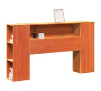 Cabecero con espacio de almacenamiento de 135 cm | Madera maciza de pino bromada | Crea espacio adicional para ropa y más | Ideal para dormitorios pequeños | Diseño natural y duradero