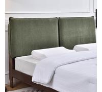 Cabecero Cubierta Cojín Almohada Individual/Doble/Queen/King Size Espesamiento Funda Para Cabeceros De Cama, Almohadas Para Cabecera De Cuña, Madera/Hierro, Protectora Polvo(Size:Paste 120×60×10cm,Col