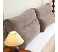 Cabecero de Cama Color Caqui de 35 4 Pulgadas Individual Grande para Lectura con Respaldo Soporte Lumbar cojín de Felpa almohadón extraíble litera sofá Dormitorio tapizado