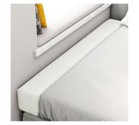 Cabecero de cama con relleno de espacio de cama, cuña, lavable, puente de cama para camas individuales, dobles, king y cerrar el hueco, color beige, 160 x 10 x 25 cm, perfecto para un mejor sueño