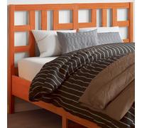 Cabecero de cama de madera marrón encerado, tablero de pie de 150 cm para decoración elegante de dormitorio, soporte de cama duradero y opción de muebles elegantes