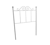 Cabecero de cama estilo forja ecus | negro o blanco | varios tamaños (color: blanco - tamaño: 150 cm)