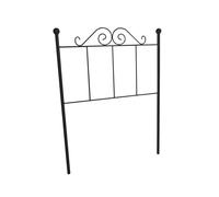 Cabecero de cama estilo forja ecus | negro o blanco | varios tamaños (color: negro - tamaño: 150 cm)