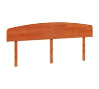 Cabecero de cama genérico 180 cm Madera maciza de pino | Diseño clásico, acabado marrón encerado, soporte trasero cómodo, para dormitorio