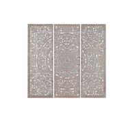 Cabecero de cama home esprit gris madera mdf 180 x 3,5 x 180 cm