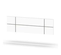 MUEBLES PITARCH | Cabecero Cama Doble de 150 Moderno Geométrico, Blanco, 50x160x3,2cm, Dormitorio de Matrimonio, Modelo Elsa