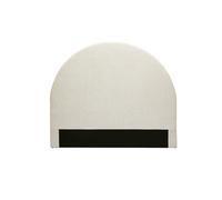 Miliboo Cabecero de Cama Redondo de Tela Beige 160 cm Naomy