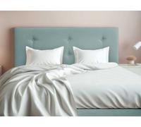 Cabecero de Cama tapizado Antimanchas o Polipiel Barcelona Somos Fabricantes Todas Las Medidas y Colores (Verde Agua, 90 * 70)
