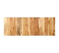 Cabecero de cama VidaXL 140 cm de madera de acacia maciza, panel de cabecera, cabecera doble, industrial, montaje en pared
