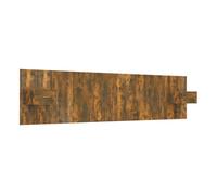 Cabecero de cama y mesitas madera contrachapada roble ahumado 240x1,5x80 cm