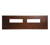 Cabecero de Madera Suecia, Color Nogal, para Pared. Cabecero para Camas de 150 | Cabeceros Madera Pino | Dormitorio Matrimonio | Cabezal Cama (Abierto, para Cama de 150 (160 x 44))