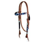 CABECERO DE PISCINA ESTILO OCCIDENTAL CON DECORACIONES NAVAJO