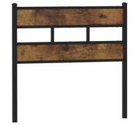 Cabecero de roble ahumado de 90 cm - Cabecero macizo para camas de hierro y madera - Diseño elegante para dormitorio - Duradero y fácil de limpiar