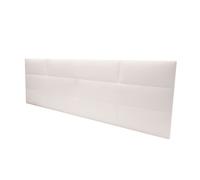 Cabecero doble cube tapizado ladrillo habitación principal color blanco 166x54x3 cm